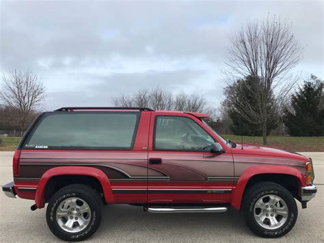 Used 1993 Chevrolet K1500 Blazer Automobile In Big Bend Wi 4115 Red