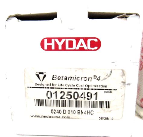 New Hydac 0240 D 010 Bn4hc Filter Element 01250491 0240d010bn4hc Sb