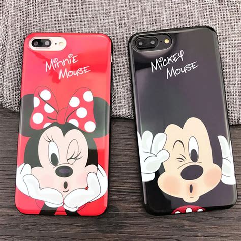 Rhoada 3d Cute Mickey Minnie Phone Case For Iphone 6 6s Plus Cartoon