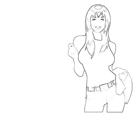 Mary Jane Coloring Pages