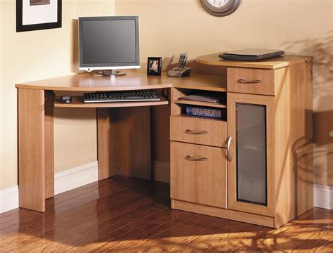 99 Oak Corner Computer Desk Contemporary Home Office Furniture Check