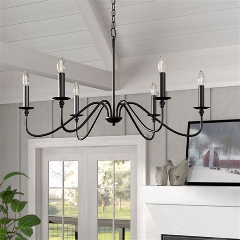 Hamza 6 Light Chandelier Candle Style Chandelier Farmhouse Style