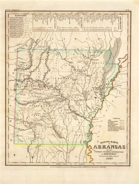 Old Arkansas Maps Arkansaw Traveler