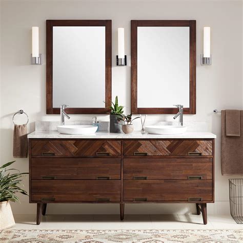 I had an issue with the first vanity i ordered, it was damaged in transit, but wayfair was amazing at contacting me right away and ordering a new one. 72" Danenberg Double Vanity for Semi-Recessed Sinks ...
