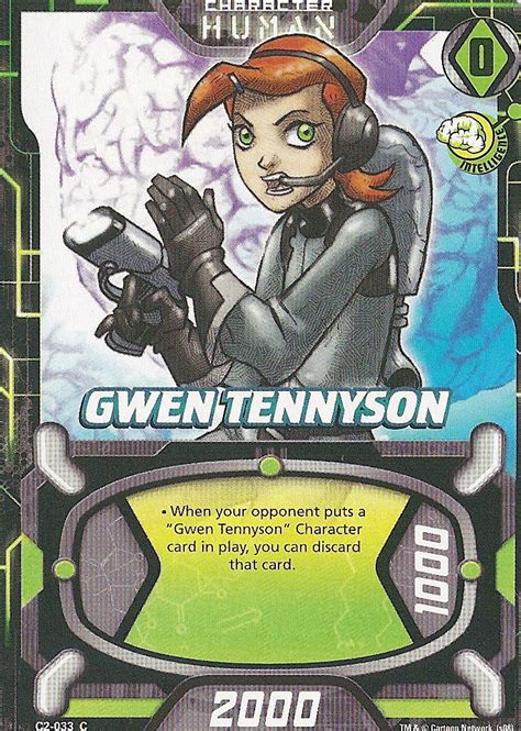 Ban Dai Ben 10 Series 2 Cards C2 033 C Character Human Gwen