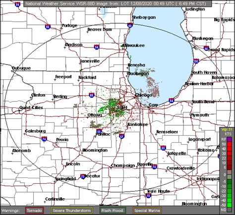 National Weather Service Radar From Chicago Il