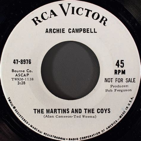 Archie Campbell The Martins And The Coys Releases Discogs