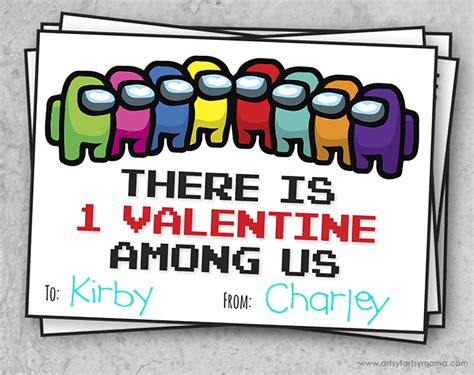 Printable Among Us Valentine Cards 2023 Get Valentines Day 2023 Update