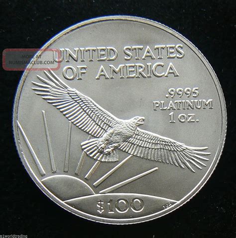 2008 1 Oz American Eagle Platinum Coin 9995 Pure Aunc