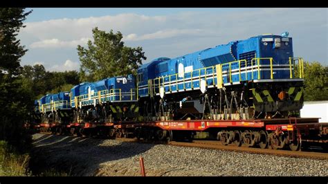 Botswana Railway Gt42ac Exports On Ns 098 And 4 Other Trains Youtube