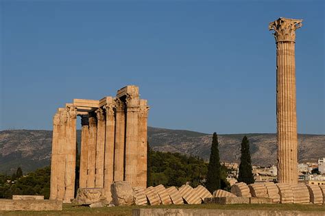 Kuno Arsitektur Bangunan Yunani Yunani Kuil Zeus Olimpia