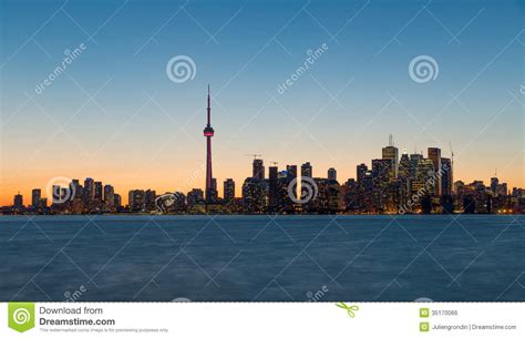 Toronto skyline stock photo. Image of center, lake, office - 35170066