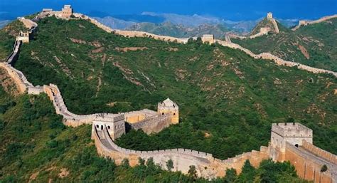 Aerial View Of Great Wall Of China