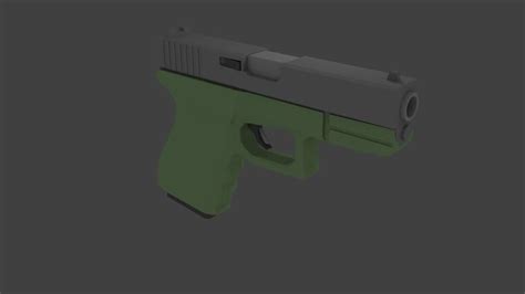 3d Model Lowpoly Glock 19 Vr Ar Low Poly Rigged Cgtrader
