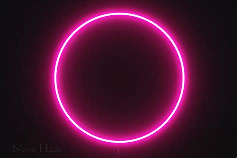 Zen Circle Neon Led Neon Light Ring Cyberpunk Decor Etsy