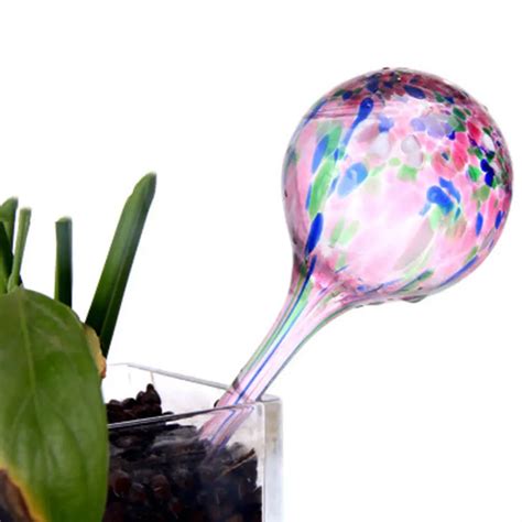 Ogffhh Glass House Plant Self Watering Bulb Shape Waterer Globes