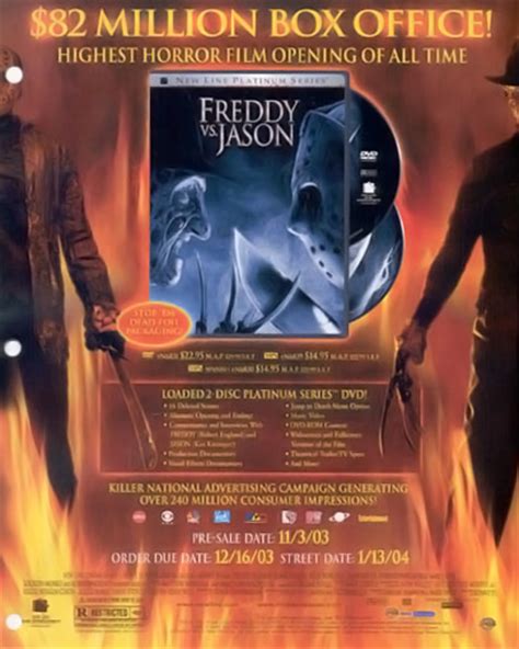 Freddy Vs Jason — Ads Nightmare On Elm Street Companion — Ultimate