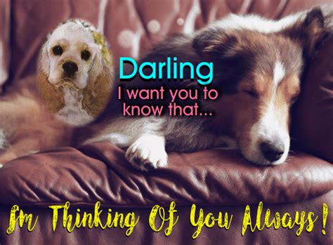 A Cute Thinking Of You Ecard For You Free Thinking Of You Ecards 123