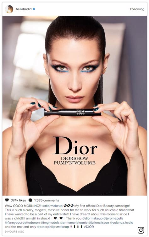 Bella Hadid Proves Shes Supermodel Material In Her First Dior Beauty