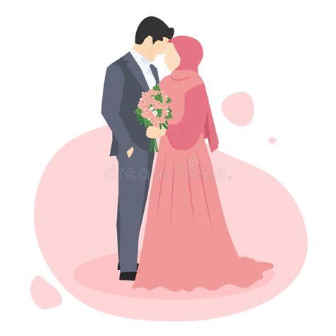 Muslim Wedding Couple Stock Vector Illustration Of Dress 30667025