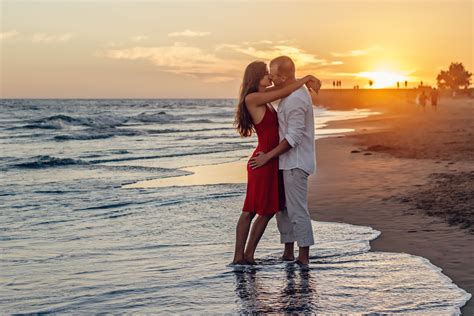 图片素材 海滩 海洋 日落 夏季 假期 爱 假日 浪漫 接吻 照片 大加那利岛 Maspalomas 加那利群岛