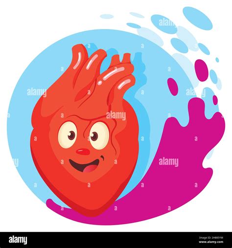 Happy Healthy Heart Cartoon