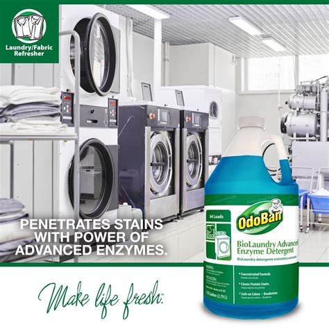 They catalyze the reaction between stains and the water solution, thus aiding stain removal and improving efficiency. Bio-Laundry Advanced 1 Gal Enzyme Detergent (Case of 4 ...