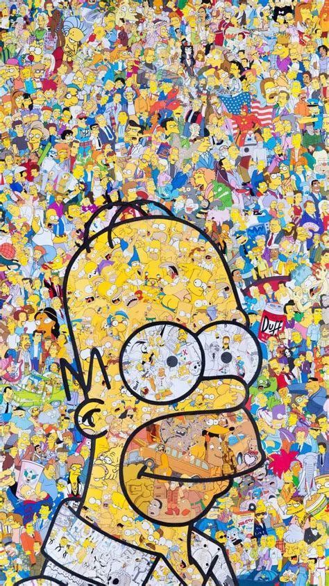 Bart Fondos De Pantalla Cool Colores Llamativos Celular Simpsons Art Homer Simpson Geek Art
