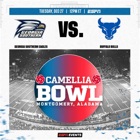 Georgia Southern And Buffalo To Meet In Ninth Annual Camellia Bowl