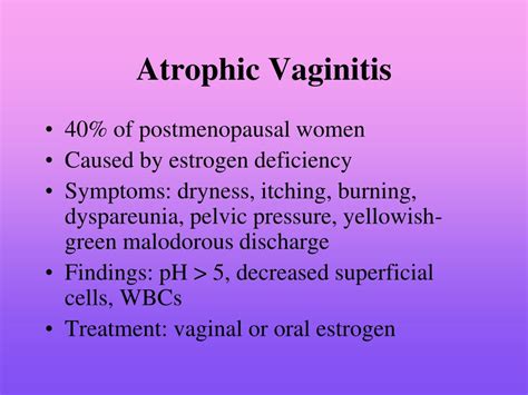 Atrophic Vaginitis Treatment