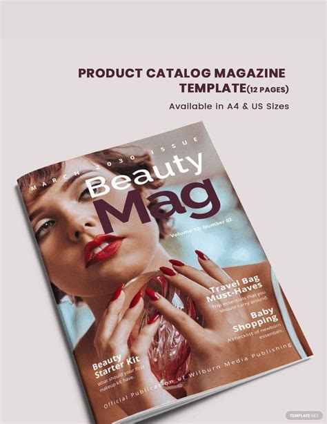 Product Catalog Magazine Template Indesign Word Apple Pages