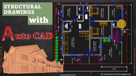 Draw Simple 2d Floor Plan In Auto Cad Software Civil 55 Off