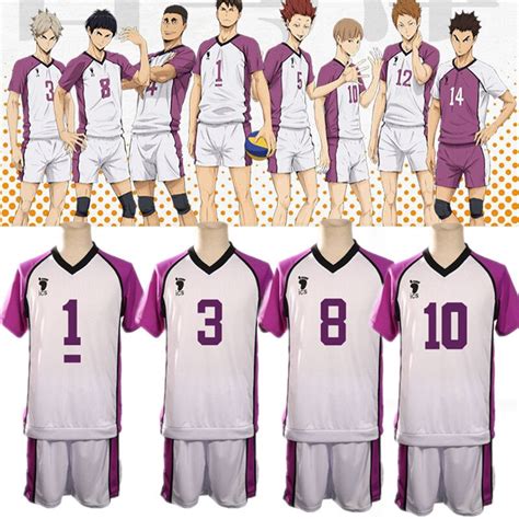 Haikyuu Season 3 Cosplay Jersey Shiratorizawa Academy Uniforms