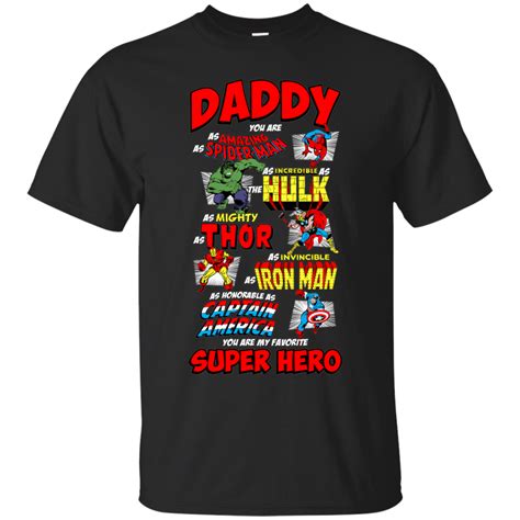 Dad Shirts Daddy You Are Amazing Spiderman Incredible Hulk - Teesmiley