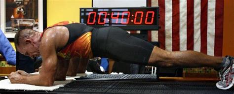 former marine sets record for holding plank position posture exercises world records workout