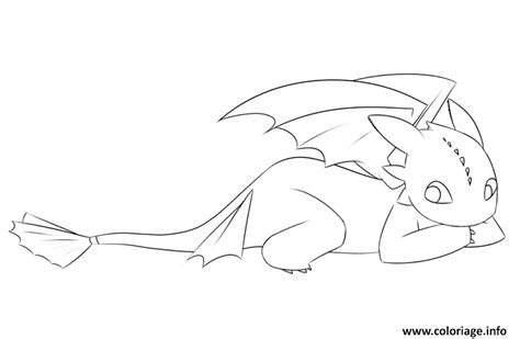 Coloriage Cute Toothless Dragon Jecolorie Com