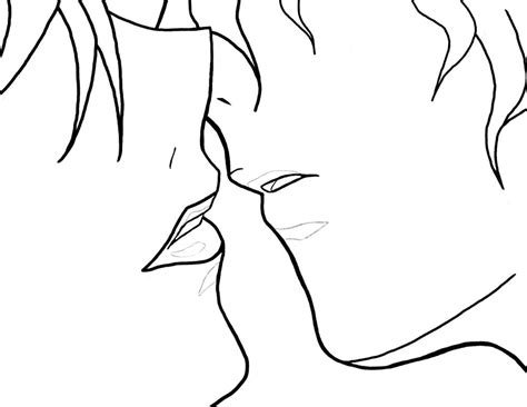 Anime Kiss Coloring Pages