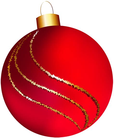 Transparent Christmas Large Red Ornament Clipart Clipart Best