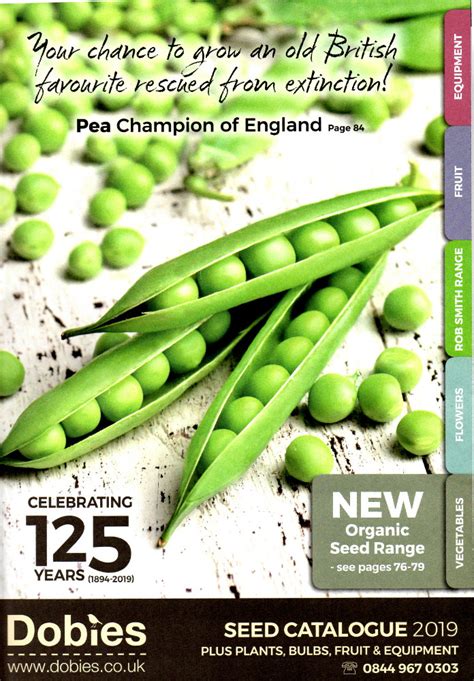 Dobies Catalogue 2019 Epping Horticultural Societyepping Horticultural Society