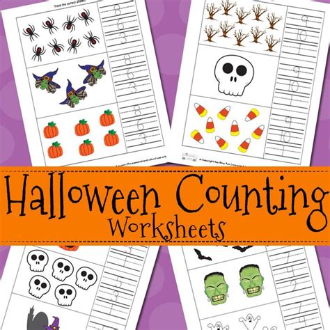 Halloween Counting Worksheets Halloween Counting Halloween Craft