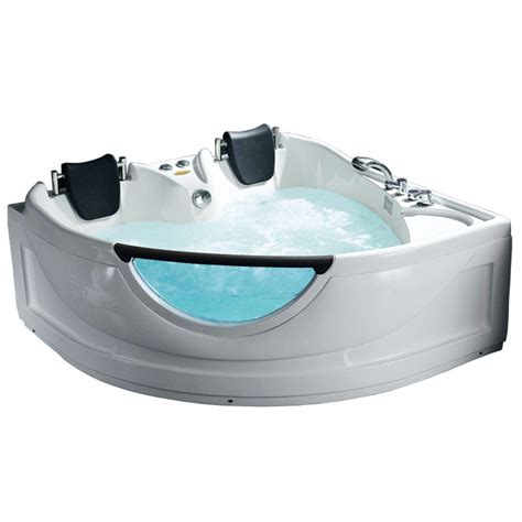 Visit jacuzzi.com for the highest quality hot tub, sauna, and shower products and accessories. Ariel 5 ft. Whirlpool Tub in White-BT-150150 - The Home Depot
