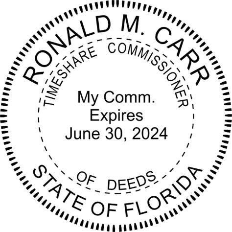 State Of Florida Commissioner Of Time Share Deeds Hc Brands