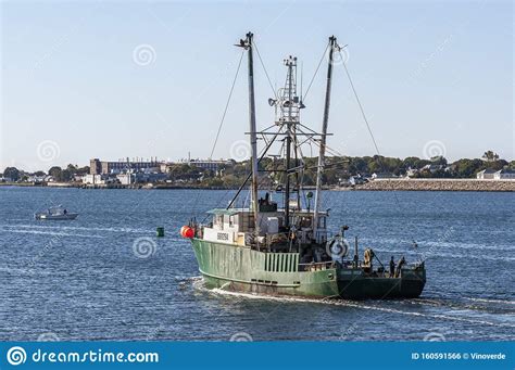 Commercial Fishing Vessel Hannah Boden Leaving New Bedford