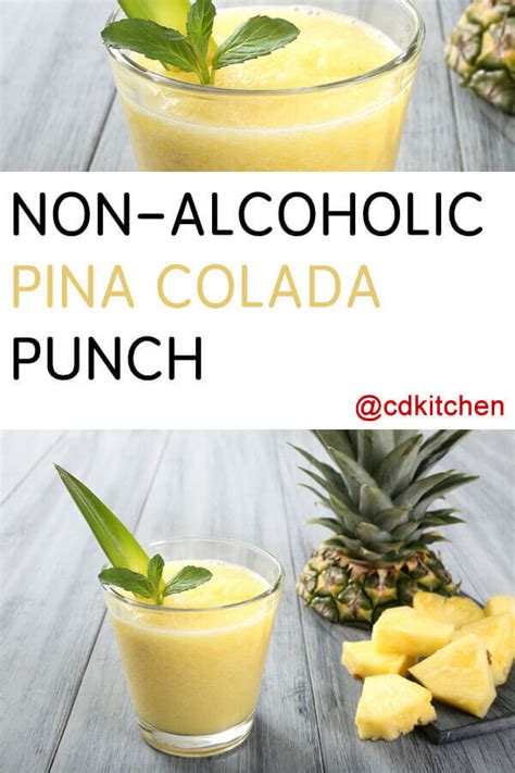 Only buy plain coconut water, which should only have one ingredient. Non Alcoholic Pina Colada Punch Recipe from CDKitchen.com