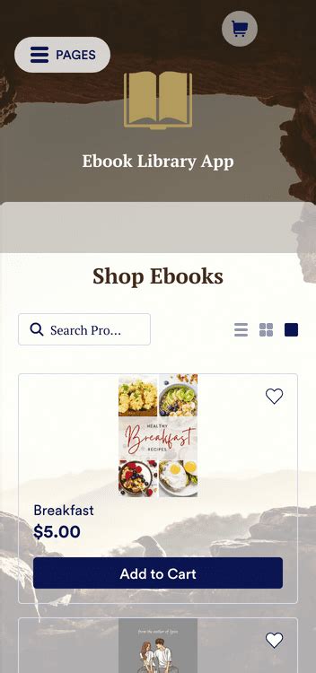Ebook Library App Template Jotform