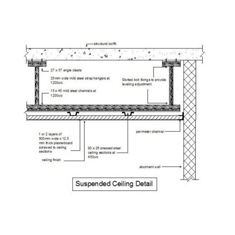 Internet explorer is no longer supported by caddetails.com, some features may not function properly on this browser. Suspended Ceiling Detail | Ceiling detail, Dropped ceiling ...