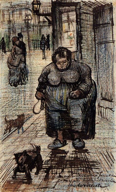 Woman Walking Her Dog 1886 Vincent Van Gogh