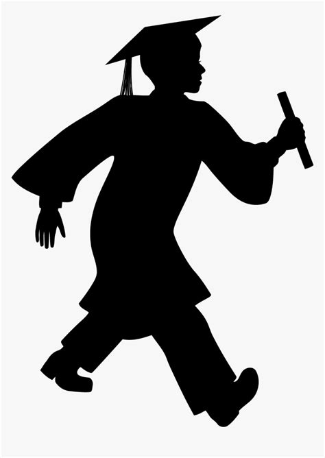 Silhouette Graduation Ceremony Drawing Graduate Silhouette Hd Png