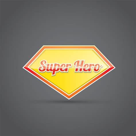 Super Hero Label Or Sign Stock Vector Illustration Of American 79786460