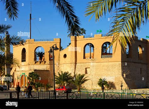 Red Castle Assai Al Hamra Tripoli Libya Africa Stock Photo Alamy